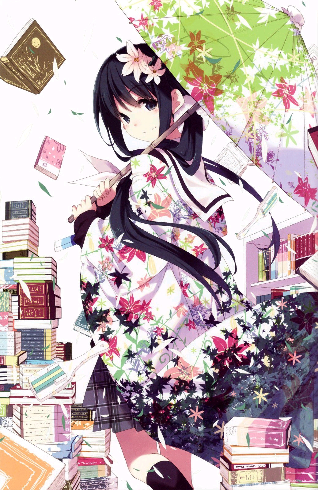 求花舞少女和川柳少女的图