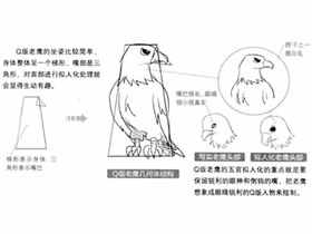 Q版漫画技法-144.Q版老鹰的画法