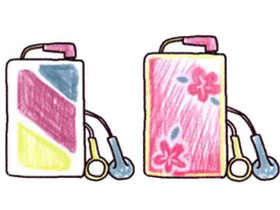 水溶色铅笔入门-怎样把电子产品画可爱