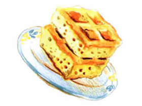 水溶色铅笔入门-面包蓬松质感的表现方法