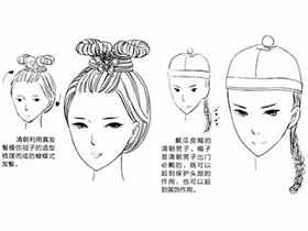 古风漫画入门-13.清朝时期发型的特点