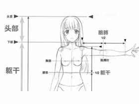 美少女漫画入门-01.身体平衡的基础：1/2法则