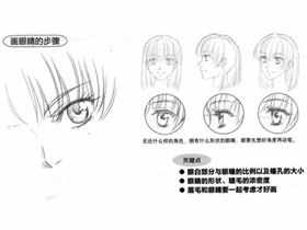 美少女漫画入门-14.眼睛的形状结构及绘制