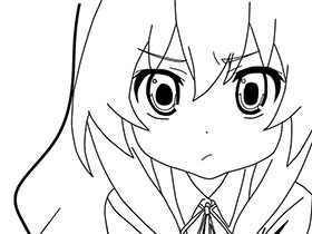 [新手练习线稿][龙与虎]逢坂大河 线稿[50P]