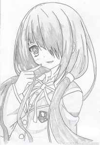 [新手练习线稿][约会大作战]时崎狂三 线稿[51P]