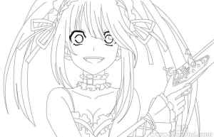 [新手练习线稿][约会大作战]时崎狂三 线稿[51P]