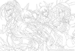 [新手练习线稿][约会大作战]时崎狂三 线稿[51P]