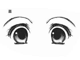 萌系美少女漫画技法-03.眉毛的画法