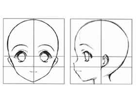 萌系美少女漫画技法-07.耳朵的位置