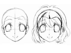 萌系美少女漫画技法-09.发型的画法