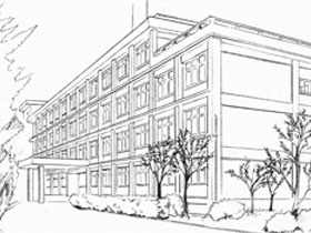 漫画透视入门-25.绘制学校