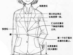 漫画服饰造型-13.画出自然的褶皱-外套