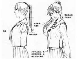 漫画服饰造型-24.水手服