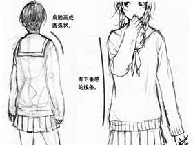 漫画服饰造型-26.套头衫、开襟毛线衣