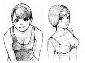 漫画服饰造型-28.泳装、比基尼