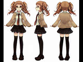 动漫人物的设定与上色技巧-向日葵少女