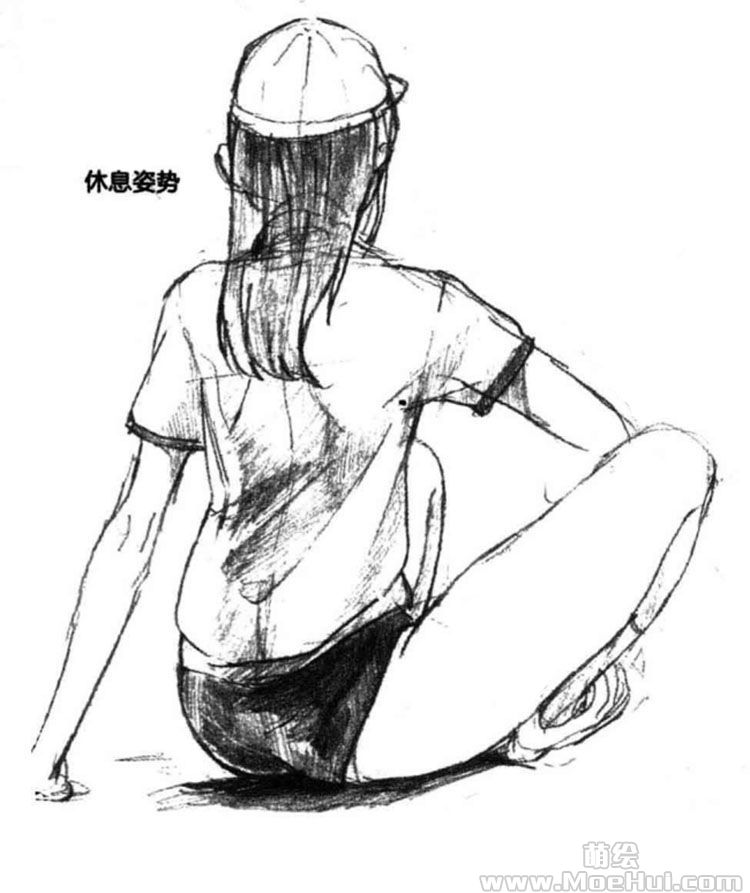 美少女角色设计-09.初高中女学生体操服姿势集
