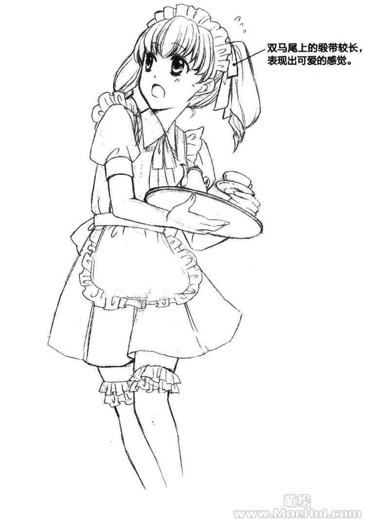 美少女角色设计-12.打工场景的服饰设定