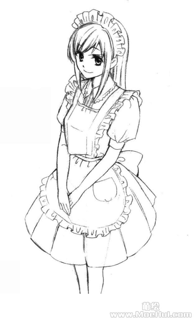美少女角色设计-12.打工场景的服饰设定