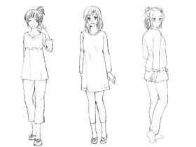 美少女角色设计-15.女孩子的便装:室内装·睡衣