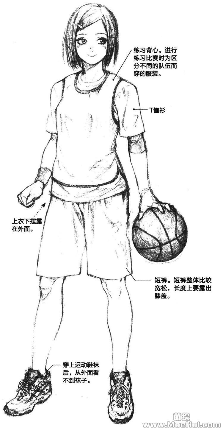 美少女角色设计-23.篮球女生
