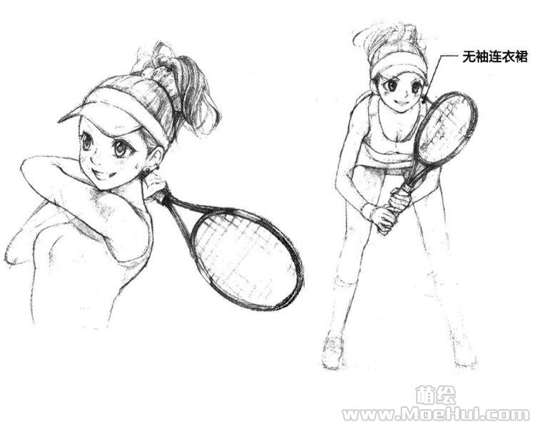 美少女角色设计-24.网球少女