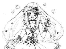 美少女角色设计-30.偶像少女