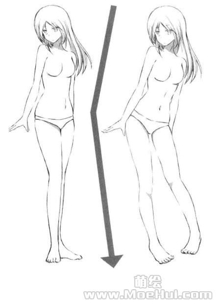 萝莉美少女的动作和构图-08.“动态”的三大站姿