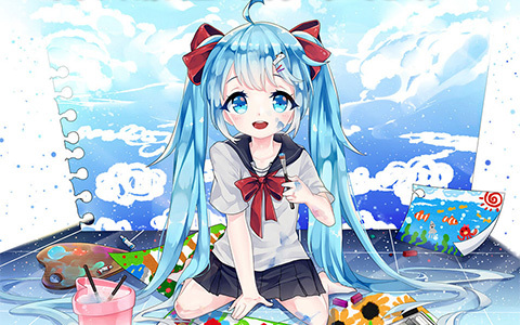 [会员特权]教程下载 萌绘图库海量画集一键转存下载