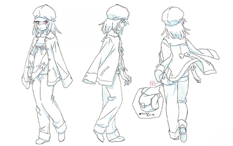 [会员][线稿集]化物语 动画资料设定线稿集[141P]