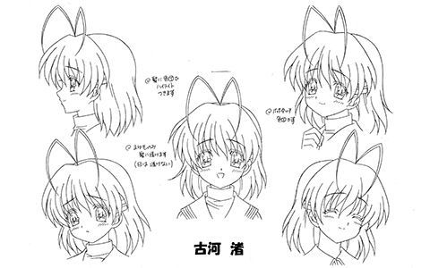 [会员][线稿集]CLANNAD 动画资料设定线稿集[35P]