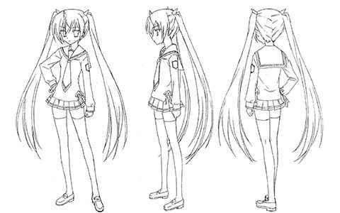 [会员][线稿集]绯弹的亚里亚 动画资料设定线稿集[105P]