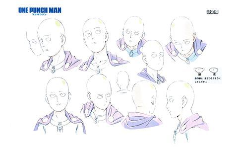 [会员][线稿集]一拳超人 动画资料设定线稿集[49P]