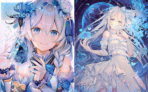 [会员][画集][burittohiroba (こーやふ)]Crystal collection[10P]