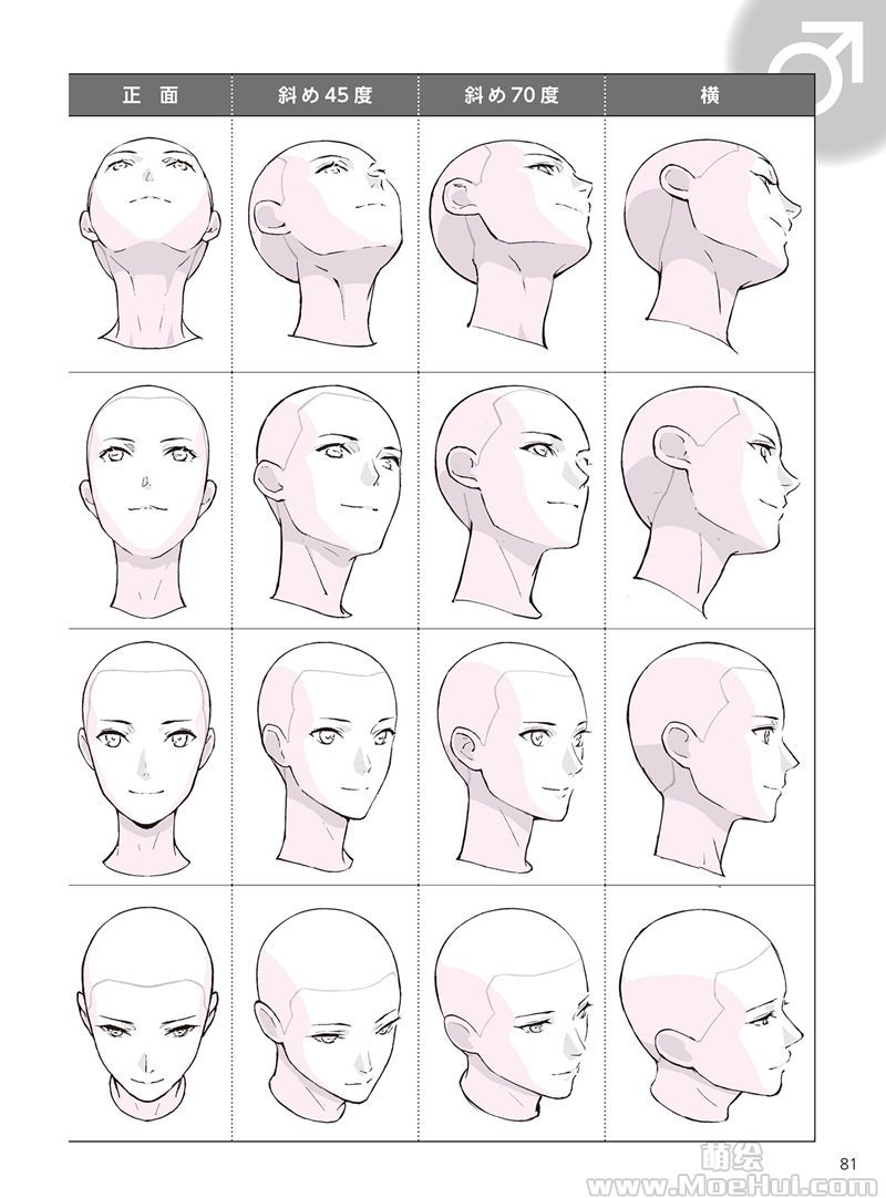 人物脸型画法教程图片