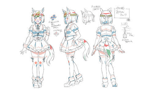 [会员][线稿集]赛马娘 Pretty Derby 动画线稿原画集[57P]