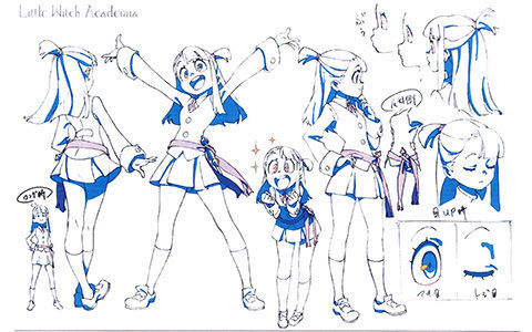 [会员][线稿集]小魔女学园 线稿设定集[38P]