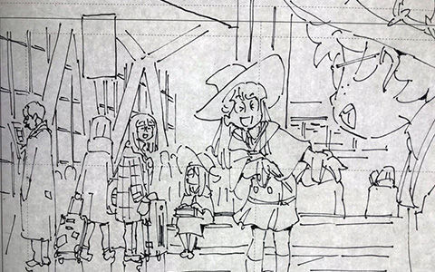 [会员][线稿集]小魔女学园 芳垣祐介原画稿[126P]