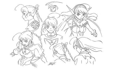 [会员][线稿集]舞-乙HiME Zwei 动画线稿原画集[72P]