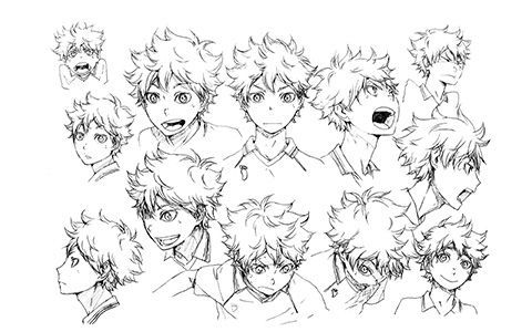 [会员][线稿集]排球少年 动画资料设定线稿集[157P]