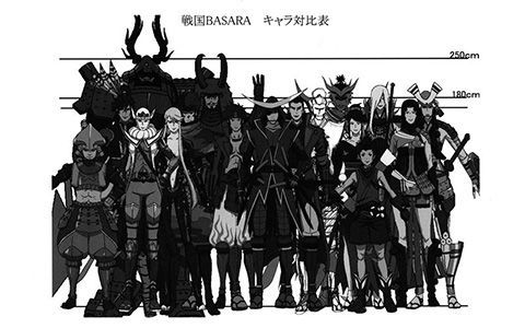 [会员][线稿集]战国BASARA 动画资料设定线稿集[133P]