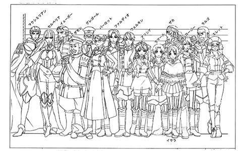 [会员][线稿集]战场的女武神 动画资料设定线稿集[72P]