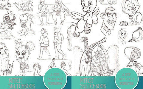 [会员][画集][Mitch Leeuwe]Mitch Sketchbook Volume 1+4[112P]