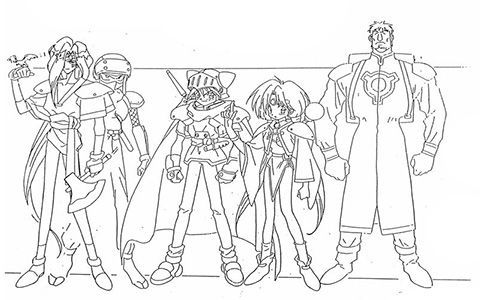 [会员][线稿集]霸王大系龙骑士 设定资料集[72P]
