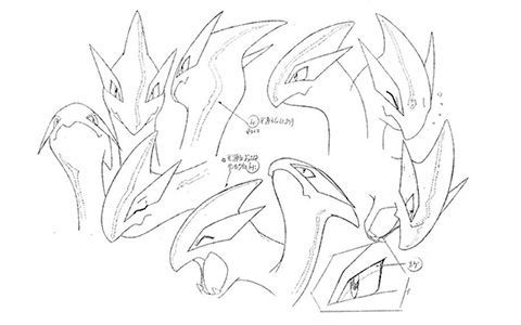 [会员][线稿集]精灵宝可梦洛奇亚爆诞 动画原画设定资料集[21P]