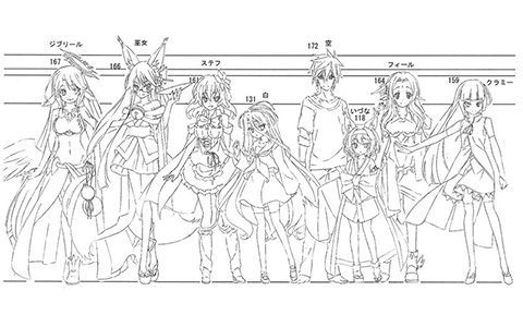 [会员][线稿集]NO GAME NO LIFE 游戏人生 动画原画设定资料集[44P]