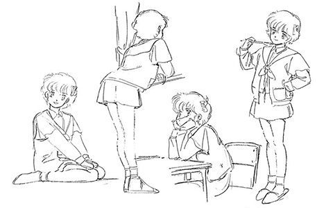 [会员][线稿集]机动战士高达ZZ 动画线稿原画集[12P]