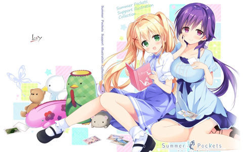 [会员][画集]Summer Pockets 応援イラストコレクション[64P]