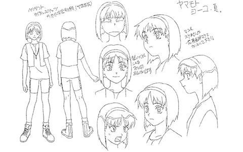 [会员][线稿集]宇宙战舰山本洋子 动画线稿原画集[64P]