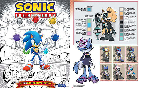 [会员][画集]Sonic The Hedgehog The IDW Comic Art Collection[120P]